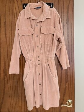 Women’s Seattle Gear Corduroy Button-Front Dress Sz Medium